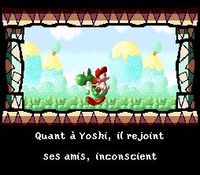 une photo d'Ã©cran de Super Mario World 2 - Yoshi s Island sur Nintendo Super Nes